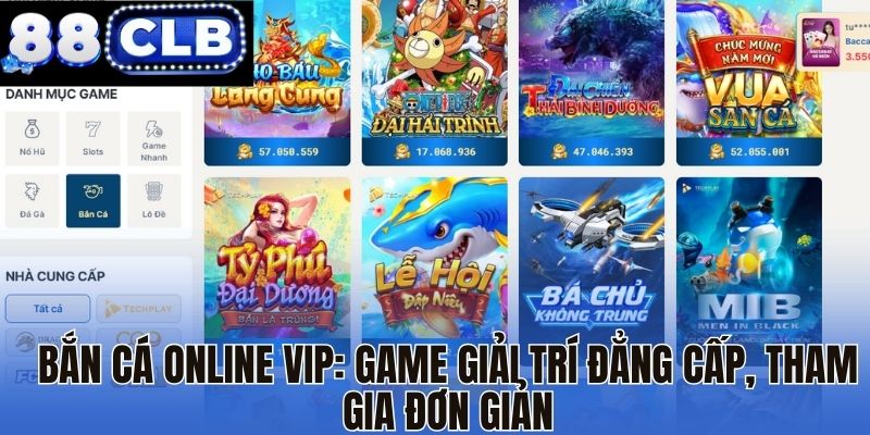 Bắn cá online vip