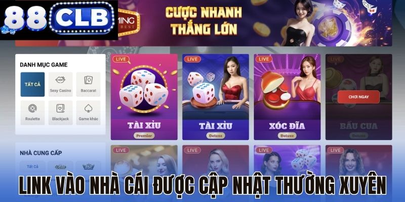 Link vào nhà cái được cập nhật thường xuyên
