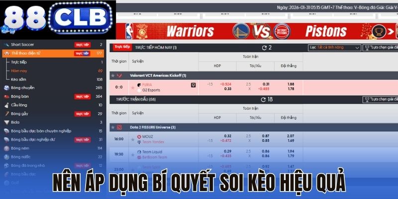 Nên áp dụng bí quyết soi kèo hiệu quả