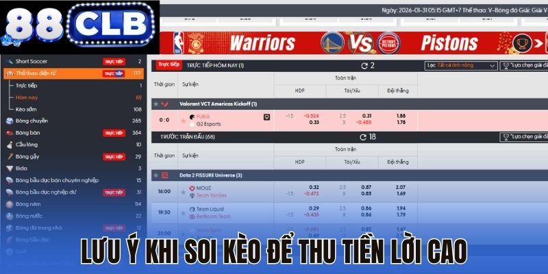 Phân tích kèo Tài Xỉu nên áp dụng nhiều lưu ý