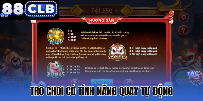 Trò chơi có tính năng quay tự động